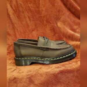 NEW DR MARTENS DARK BROWN LEATHER LOAFERS